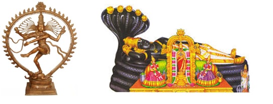 South Facing Gods - Nataraja & Rangaraja