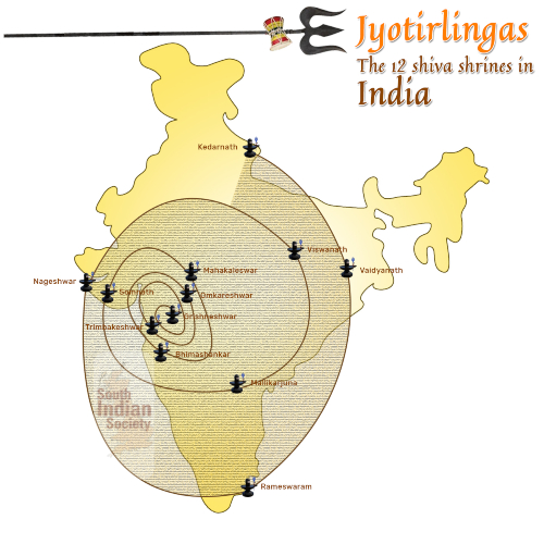 Jyotirlinga Temples Map